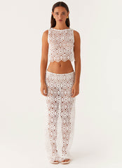 Mika Crochet Top - White