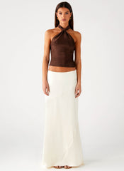Amber Light Top - Chocolate