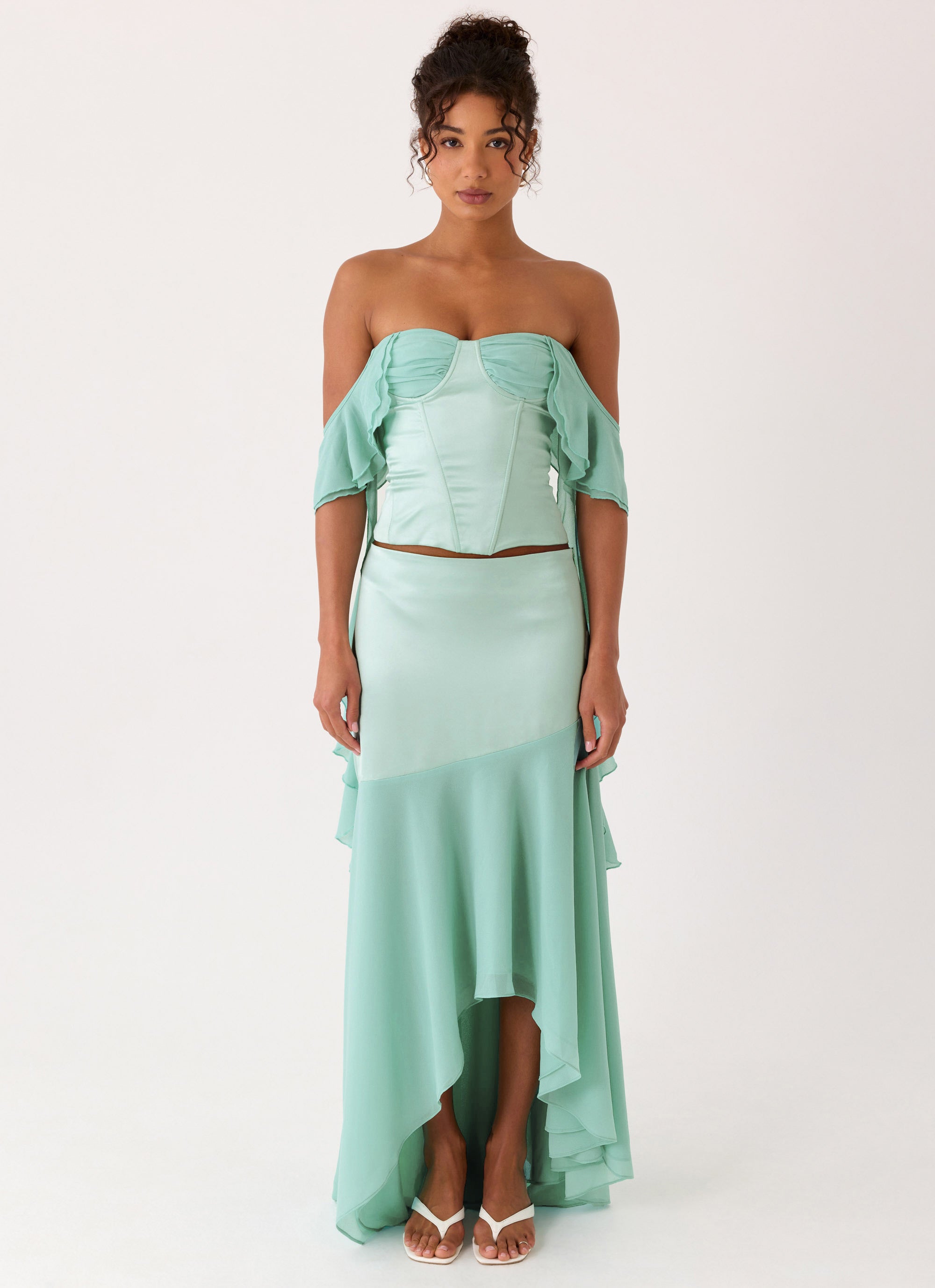 Deenesa Corset Top - Mint